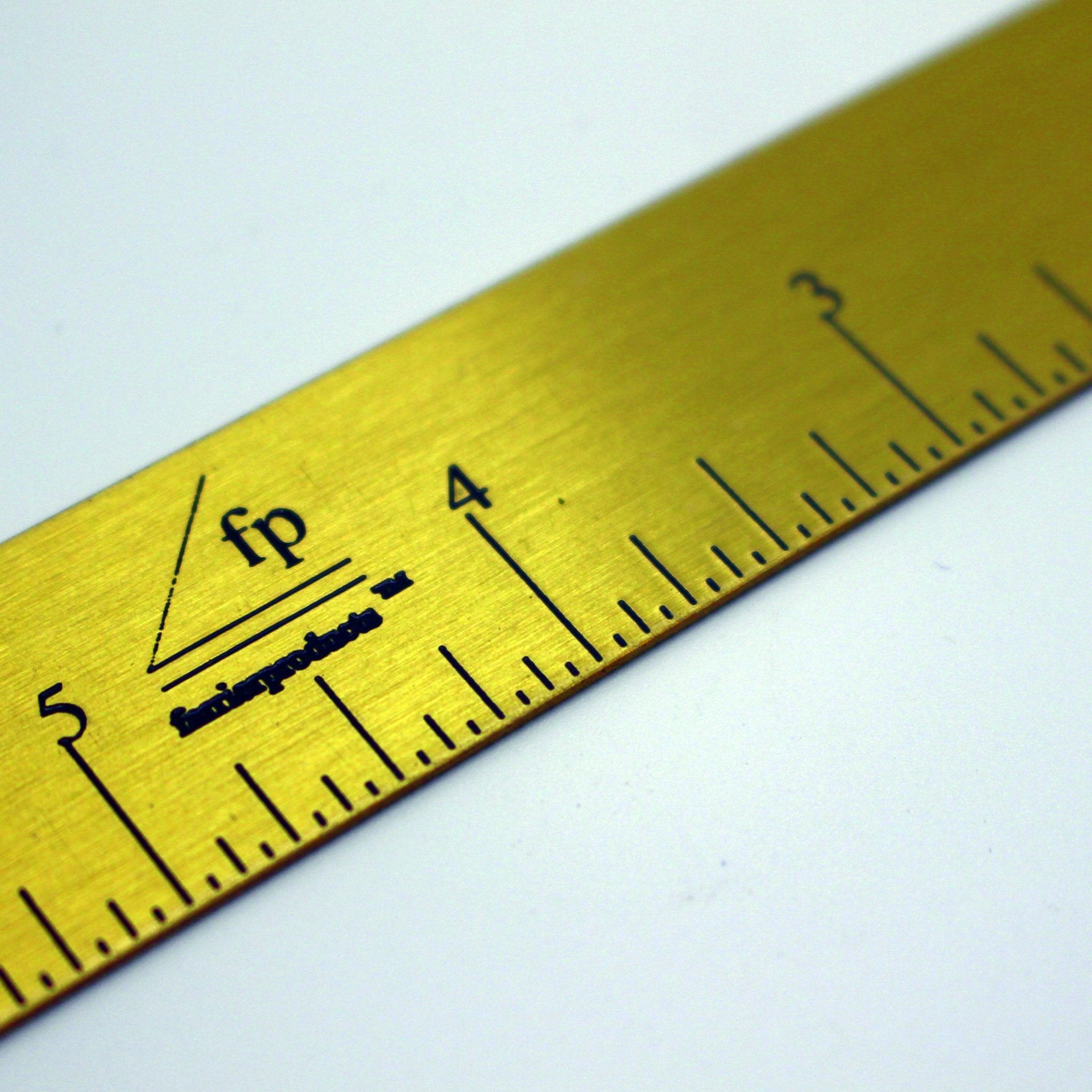 FootPro Brass Ruler - Hoof Trimmer Supply